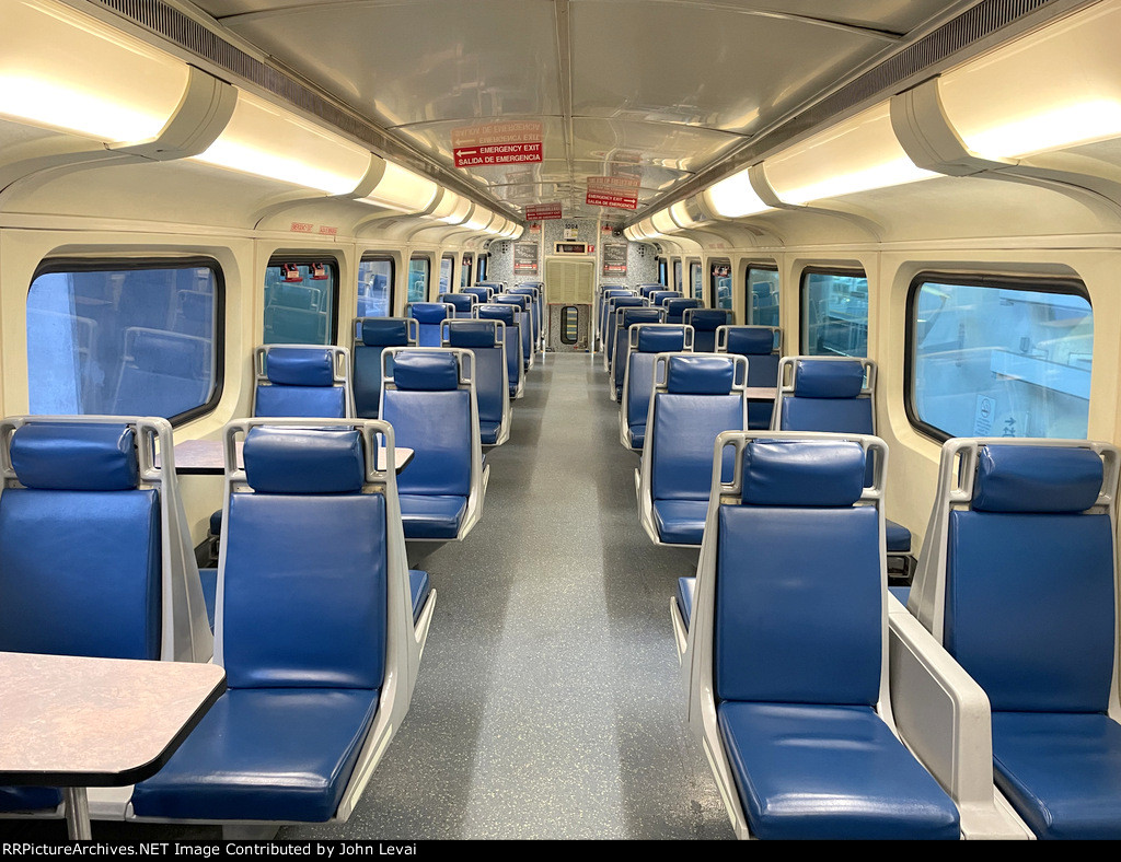 interior photos of Tri-Rail Bombardier Bilevel Coach/bike car